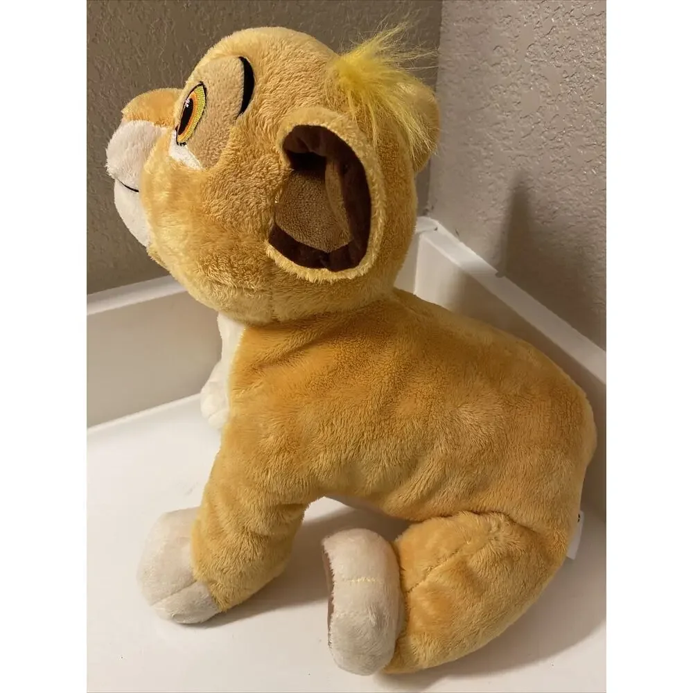 Authentic Disney Store Lion King Plush Baby Simba Soft Stuffed Animal 12” Seated